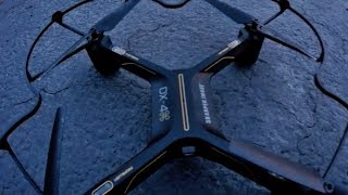 Sharper Image DX4 Streaming Drone 1st Flight Slight RANGE TEST REVIEW [upl. by Hebert]