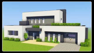 TUTO BELLE MAISON MODERNE FACILE A FAIRE  MINECRAFT [upl. by Giulia]