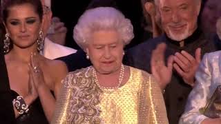 Ein Rückblick The Queens Diamond Jubilee Concert finale amp speech 4th June 2012 [upl. by Robb977]