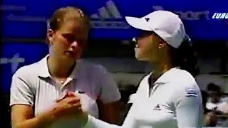 Martina Hingis vs Kim Clijsters 2001 Sydney R2 Highlights [upl. by Tolmach356]