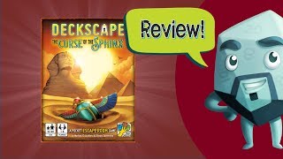 Deckscape The Curse of the Sphinx Review  with Zee Garcia [upl. by Eissolf]