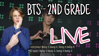 BTS  2ND GRADE REACTION  РЕАКЦИЯ НА ЖИВОЕ ВЫСТУПЛЕНИЕ  МОЛОДЫЕ БАНТАНЫ [upl. by Amleht]