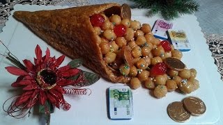 Cornucopia della fortuna con struffoliricetta semplice [upl. by Siffre]