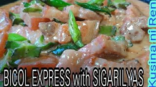 How to cook Pork Bicol Express wSigarilyasthe Original Bicol Express Recipe Creamy Bicol express [upl. by Cynar484]