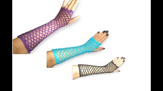 Crochet Fishnet Glove Seamless Free pattern 100 pattern ep15 [upl. by Lednor]