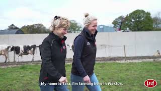 Tara Whitty  milking 130 cows on two Lely robots in Wexford [upl. by Acinet]