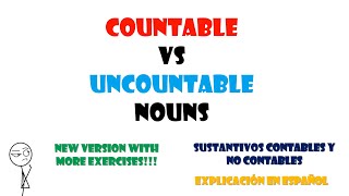 Sustantivos contables y no contables en inglés Countable and uncountable nouns [upl. by Anayik]