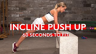 Do Incline Pushups For Upper Body Strengthening In 60 Seconds  60 Seconds To Fit  Brawlers [upl. by Marijn]