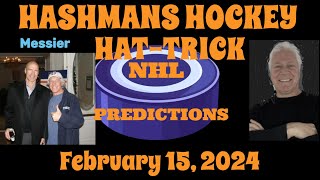 NHL Predictions Picks amp Parlay Today 21524 Hashmans Hockey Hattrick successful hockey betting [upl. by Ellerahs]