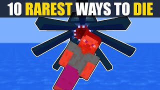 Minecraft  Top 10 Rarest Ways To Die [upl. by Aznecniv]