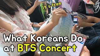 BTS Seoul Concert Experience Free Giveaway Heaven 방탄소년단 콘서트 브이로그 [upl. by Adlai]