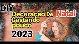 DIY  FÁCIL DE FAZER  DECORAÇÃO DE NATAL ESTILO FARMHOUSE [upl. by Deuno778]