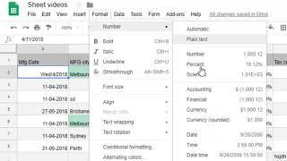 How to change date format in Google sheets [upl. by Jobey370]