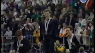 1992 Albertville Olympics Mens Figure Skating Medals Ceremony [upl. by Shapiro]