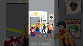 Spiderman Police Team Search for Wanted Tourist  New Challenge shorts spiderman animation [upl. by Strickland]