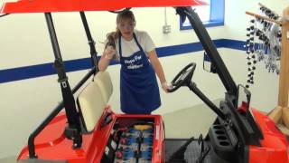 Installing a FULLY ASSEMBLED WATERING KIT ON A GOLF CAR battery BWT [upl. by Gona]