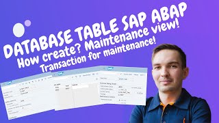 Database table SAP ABAP  Maintenance view ABAP and Transaction SAP [upl. by Joselyn]