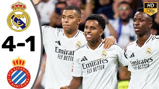 Real Madrid vs Espanyol 41 All Goals amp Extended Highlights 202425 [upl. by Drona]