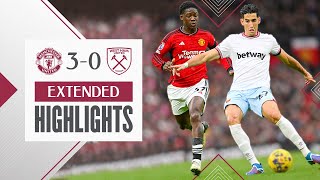 Extended Highlights  Manchester United 30 West Ham  Premier League [upl. by Arther]