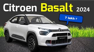 Citroen basalt 2024  Best Coupe SUV [upl. by Erving9]