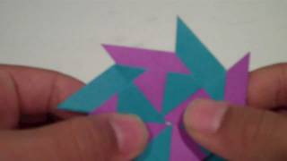 How to Make a Transforming Ninja Star Frisbee 8  Pointed [upl. by Nessej]