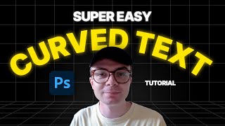 Easy Photoshop Tutorial How To Curve Text [upl. by Tubb]