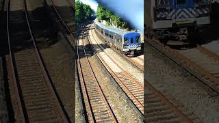 MNRR 8 car M7A on the harlemline crossing under the 204th St bridge [upl. by Tanberg]