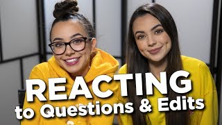 REACTING to Questions amp Edits  Merrell Twins Live [upl. by Nitsruk]