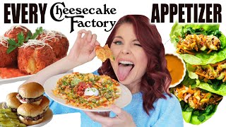 Trying EVERY APPETIZER From The Cheesecake Factory Which one is THE best [upl. by Ahsiek]