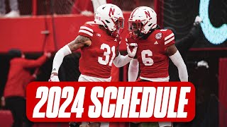 HuskerOnline says Nebraska footballs 2024 schedule quotas good as you could hope forquot I Huskers [upl. by Irneh158]