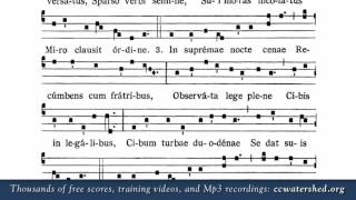 “Pange Lingua Gloriosi” — Tantum Ergo Sacramentum Gregorian chant [upl. by Ymia863]