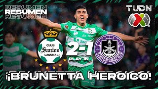 Resumen y goles  Santos Laguna 21 Mazatlán  Liga MX  Apertura 2023 Apertura  TUDN México [upl. by Naivatco]