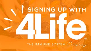 Signing Up with 4Life  DiamondsR4Life Walkthrough [upl. by Yelnoc]