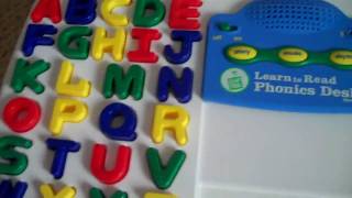 Leap Frog Learn to Read Phonics Desk System review [upl. by Erica]