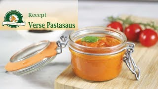 Pastasaus maken met verse tomaten  Tomatensaus recept [upl. by Leelaj]