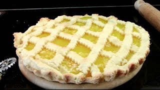 PASTA FROLA con CREMA al LIMON FACILISIMA Crostata al limoneTart With Lemon Cream [upl. by Bayer854]