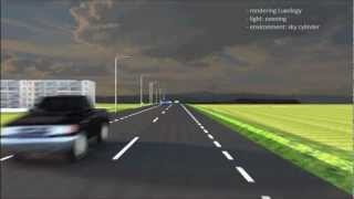 Animation of road designs with Bentley MicroStation V8i SelectSERIES 3 [upl. by Leander]