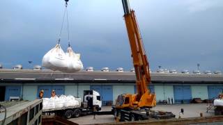 SCMarine  Loading for Barite powder in jumbo bag 15 Mt [upl. by Dimmick]