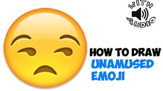 How to Draw Unamused Face Emoji [upl. by Prisilla936]