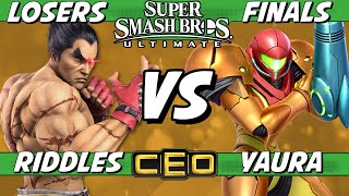 CEO 2023  Riddles Kazuya vs Yaura Samus Losers Finals  Smash Ultimate [upl. by Pilif]