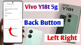 vivo y18t 5g back button left and right kaise kare  how to change back button in vivo y18t 5g [upl. by Sirromal246]