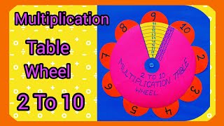 Maths Working Model  Multiplication Table Wheel For Students  Maths TLM For Students  The4Pillars [upl. by Dorcus354]