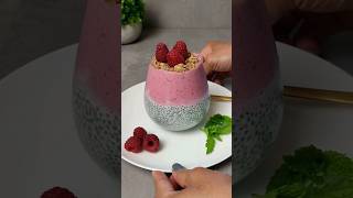 Raspberry Chia Pudding  healthyrecipes shorts easydessert [upl. by Nikola827]