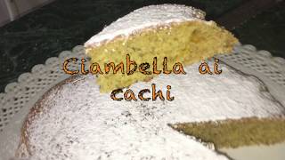 In Cucina con Ornella  Ciambella di Cachi [upl. by Imoyaba]