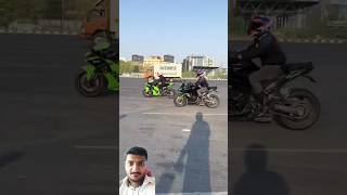 Kawasaki zx10r vs ninja 1000sx 🔥 drag race 👿youtube shorts automobile rider bike [upl. by Gnilhsa61]