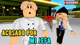 ACOSADO POR MI JEFA  Parte 1  Mini Pelicula  Brookhaven rp🏡 historia de roblox [upl. by Toolis]