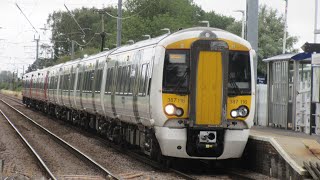 Great Northern Class 387 Trains at Watlington and Littleport Fen Line  170822 [upl. by Arocahs941]