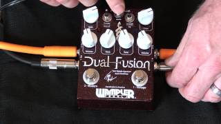 Wampler Pedals  Visual stackingswitching demo for the Dual Fusion [upl. by Ahsiyt]