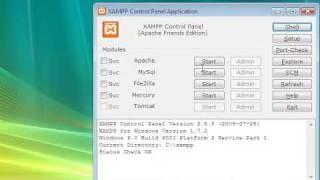 How to install XAMPP 172 For Windows XP Vista 32 amp 64bit [upl. by Idnew]