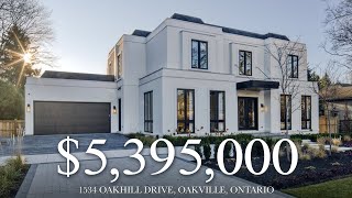 5395000  Luxury Home by PCM Designed by Brian Glukstein  1534 Oakhill Drive Oakville [upl. by Suzann]